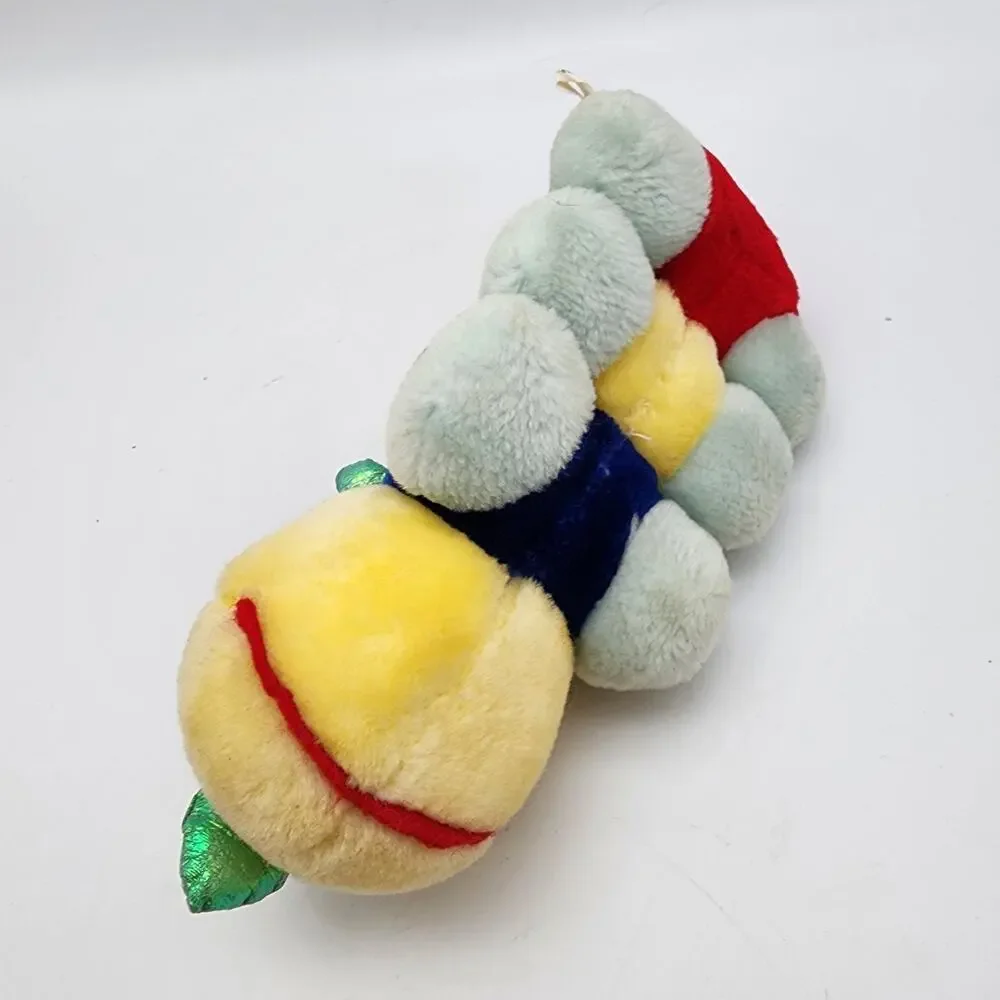 Vintage HugFun Caterpillar Worm Rattle Plush Stuffed Animal 10